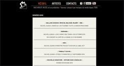 Desktop Screenshot of madminutemusic.com
